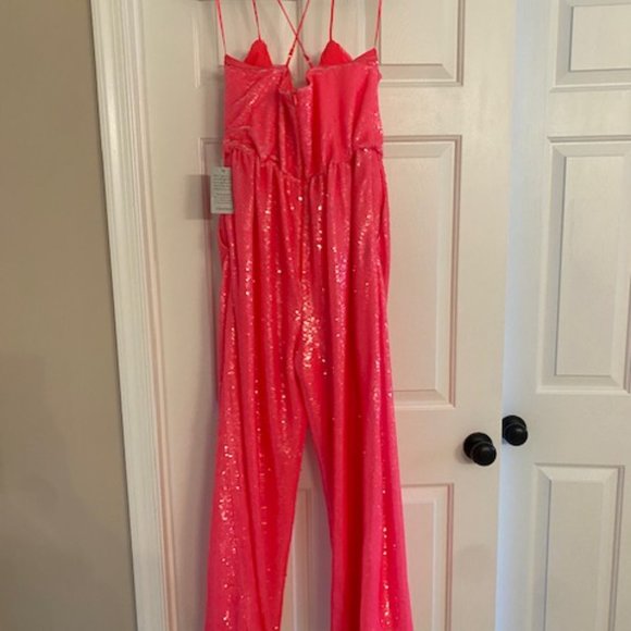 Aeila Sequin Wide Leg Jumpsuit - Picture 4 of 5